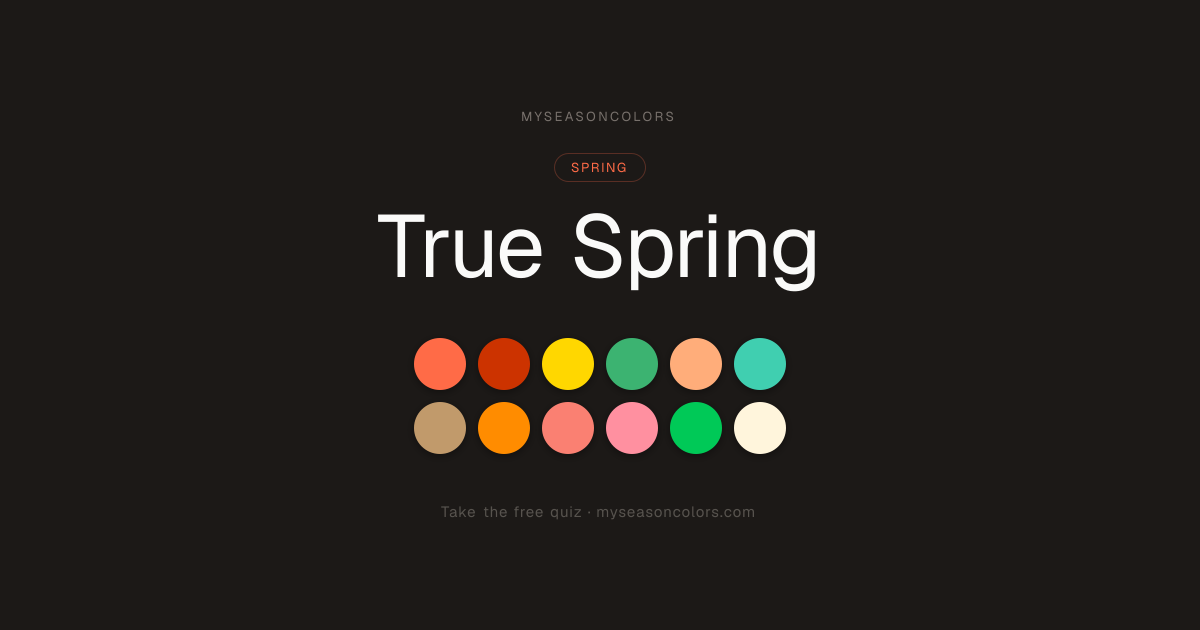Spring Color Analysis — All 4 Spring Seasons Explained